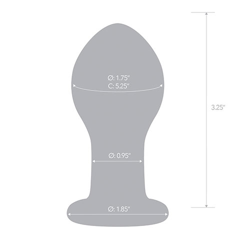 Glas Galileo Butt Plug Dimensions