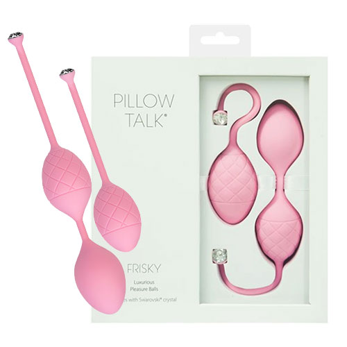 Pillow Talk Frisky Kegel Exercisers (Pink) | Kegel Balls