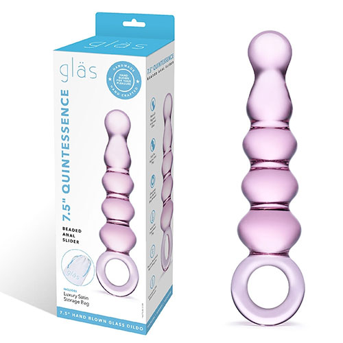 Quintessence Beaded Anal Slider | Glass Beads | Anal Toys