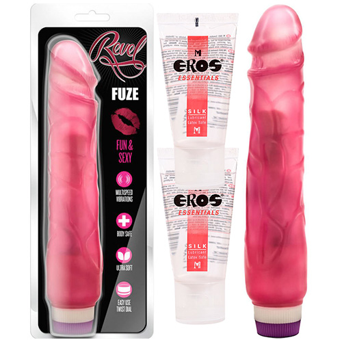 Revel Fuze 10 Inch Realistic Vibrator (Rose) | Vibrators