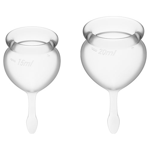 Satisfyer Feel Good Menstrual Cups (Clear)