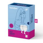 Satisfyer Feel Secure Menstrual Cups (Clear) | Menstruation Cups
