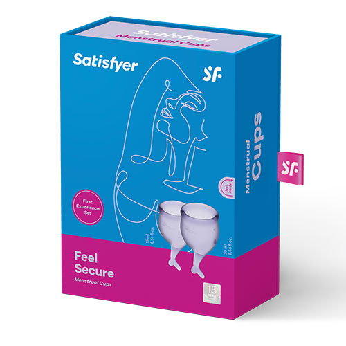 Satisfyer Feel Secure Menstrual Cups (Purple)