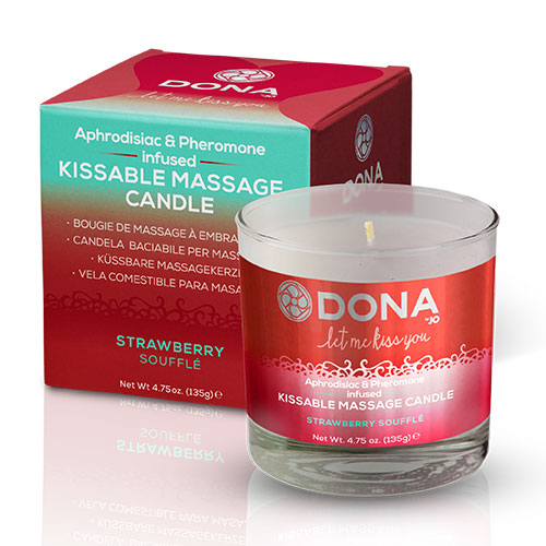 Dona | Kissable Massage Candles | Strawberry Soufflé