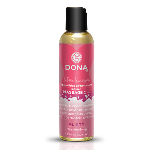 Dona Scented Massage Oil Flirty Blushing Berry (110mL) - Image 2