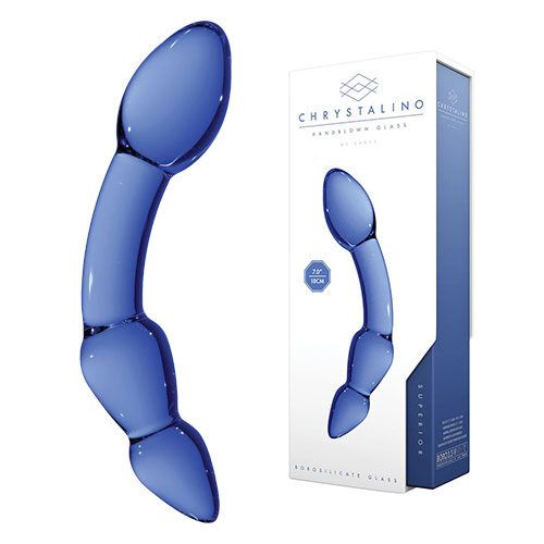 Chrystalino Superior Glass Dildo (Blue) | Non Realistic Dildos