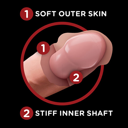King Cock 9 Inch Triple Density 3D Cock With Swinging Balls Features