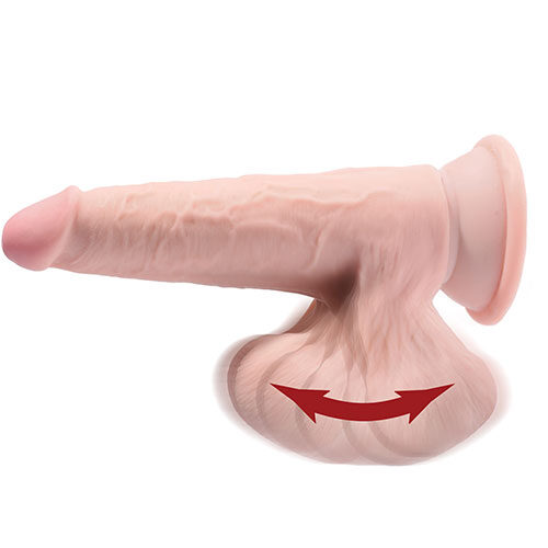 King Cock Plus 9 Inch Triple Density 3D Cock with Swinging Balls - Image 2