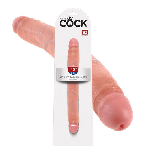 King Cock | 12 Inch Slim Double Dildo | Double Ended Dildos