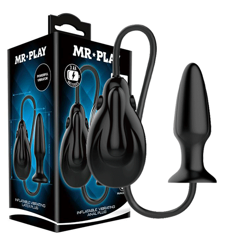 Mr Play Silicone Inflatable Vibrating Butt Plug | Anal Toys