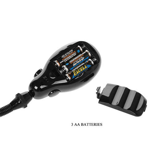 Mr Play Silicone Inflatable Vibrating Butt Plug Battery Compartment