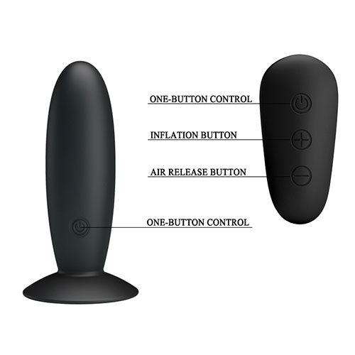 Rechargeable Remote Control Silicone Vibrating Butt Plug - Image 5