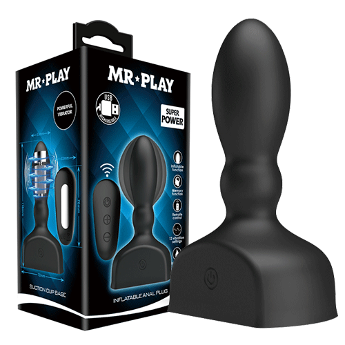 Mr Play | Remote Control Silicone Inflatable Vibrating Butt Plug