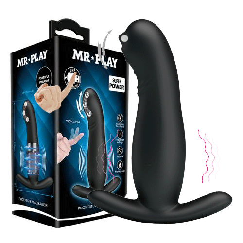 Mr Play Rechargeable Remote Control Silicone Vibrating Prostate Massager