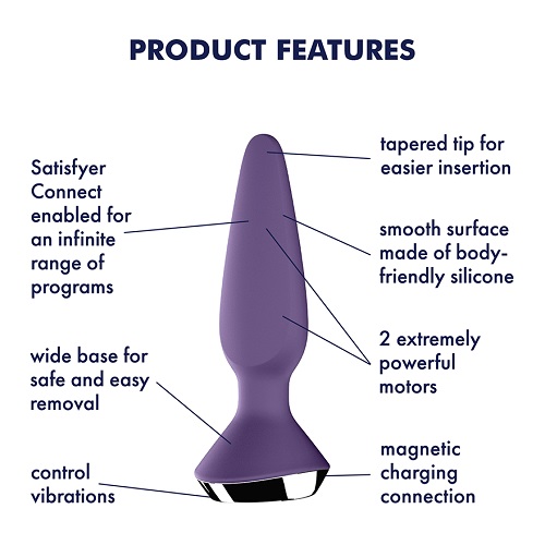 Features Of Satisfyer Plug Ilicious 1 (Purple)
