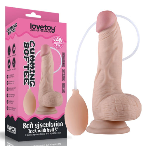 Lovetoy | Cumming Softee 8 Inch | Squirting Dildos