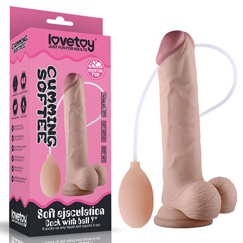Lovetoy | Cumming Softee 9 Inch | Squirting Dildos