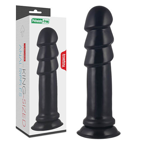 King Sized 11.5 Inch Anal Ripples (Black) | Anal Sex Toys