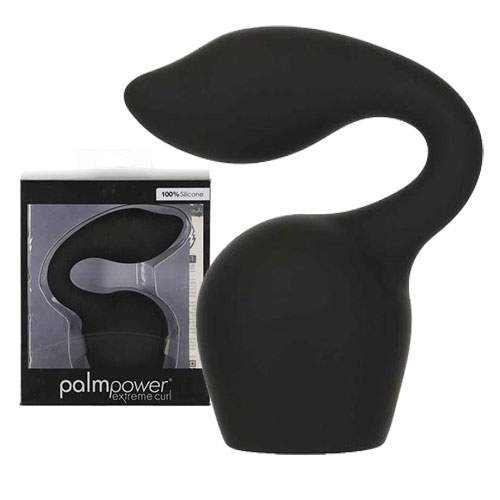 PalmPower Extreme Curl Silicone Massage Head (Black)