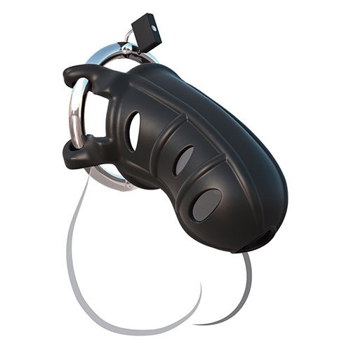 Fantasy C-Ringz Hardcore Silicone Cock Blocker (Black) - Image 2