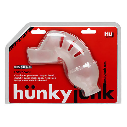 Hunkyjunk Lockdown Cage | Silicone Chastity Cage | Cock Cage