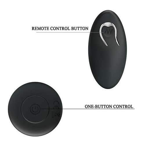 Remote Control Rechargeable Silicone Vibrating Dildo Butt Plug - Image 4