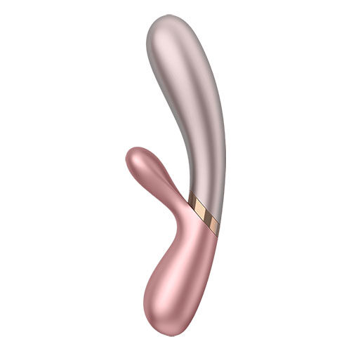 Satisfyer Hot Lover Warming Rabbit Vibrator + App (Rose/Beige) - Image 4