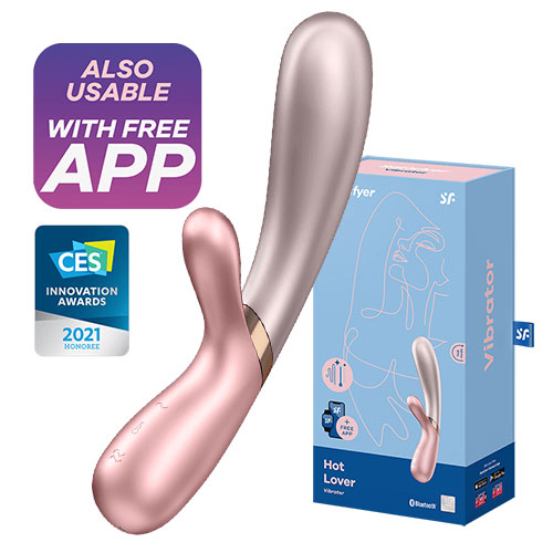 Satisfyer Hot Lover (Rose/Beige) | Warming Rabbit Vibrator Satisfyer Hot Lover (Rose/Beige) | Warming Rabbit Vibrator