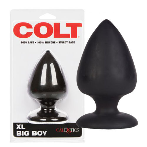 Colt XL Big Boy Butt Plug (Black) | Adult Sex Toy Wholesalers
