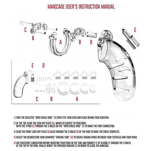 MANCAGE 06 5.5" Transparent Assembly Instructions