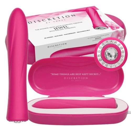 Discretion Wand Jewel Vibrator (Pink) | Bullet Vibrators