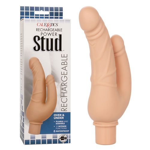 Rechargeable Power Stud Over And Under | Double Vibrator