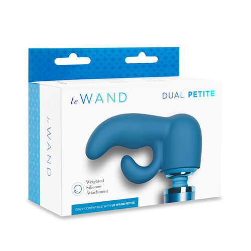 Le Wand Petite Dual Weighted Silicone Attachment (Blue)