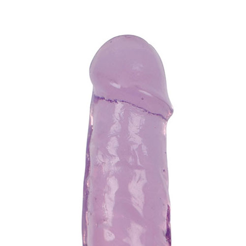 Lollicock Slim Stick Realistic Dildo With Balls 7 Inch insertable (Grape Ice) Head