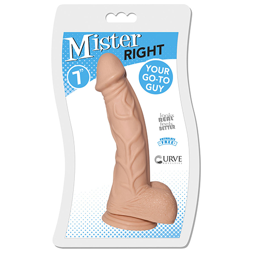 Mr Right 7 Inch Insertable Realistic Dildo (Vanilla)