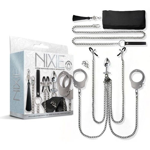 Nixie Metal Bondage 8-Piece Kit | Anal Toys | Bondage Toys