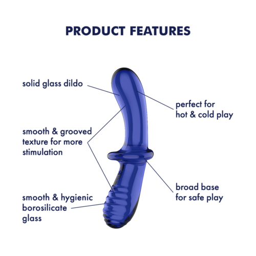 Satisfyer Double Crystal (Light Blue) Features